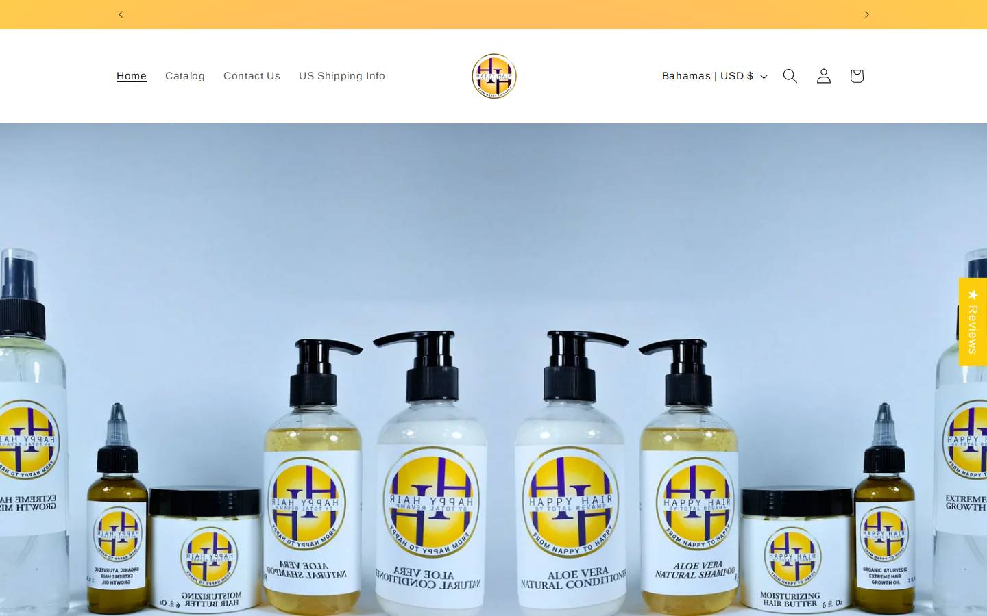 happyhairbytr.com homepage screenshot