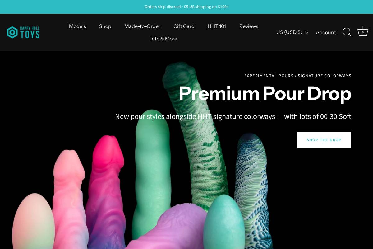 happyholetoys.com homepage screenshot