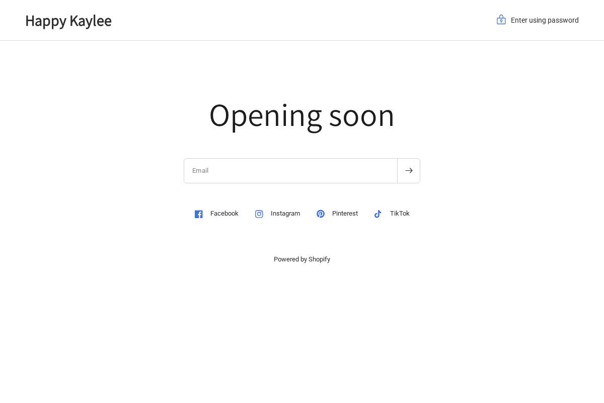 happykaylee.com homepage screenshot