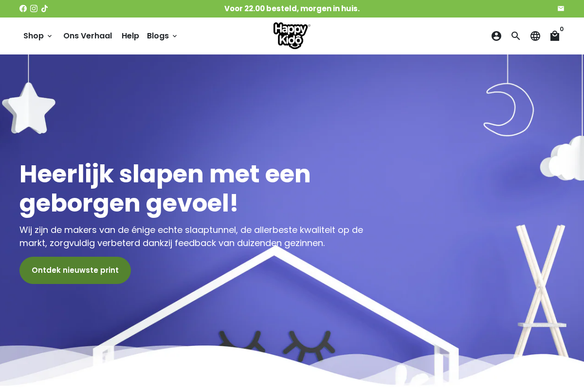 HappyKido homepage screenshot