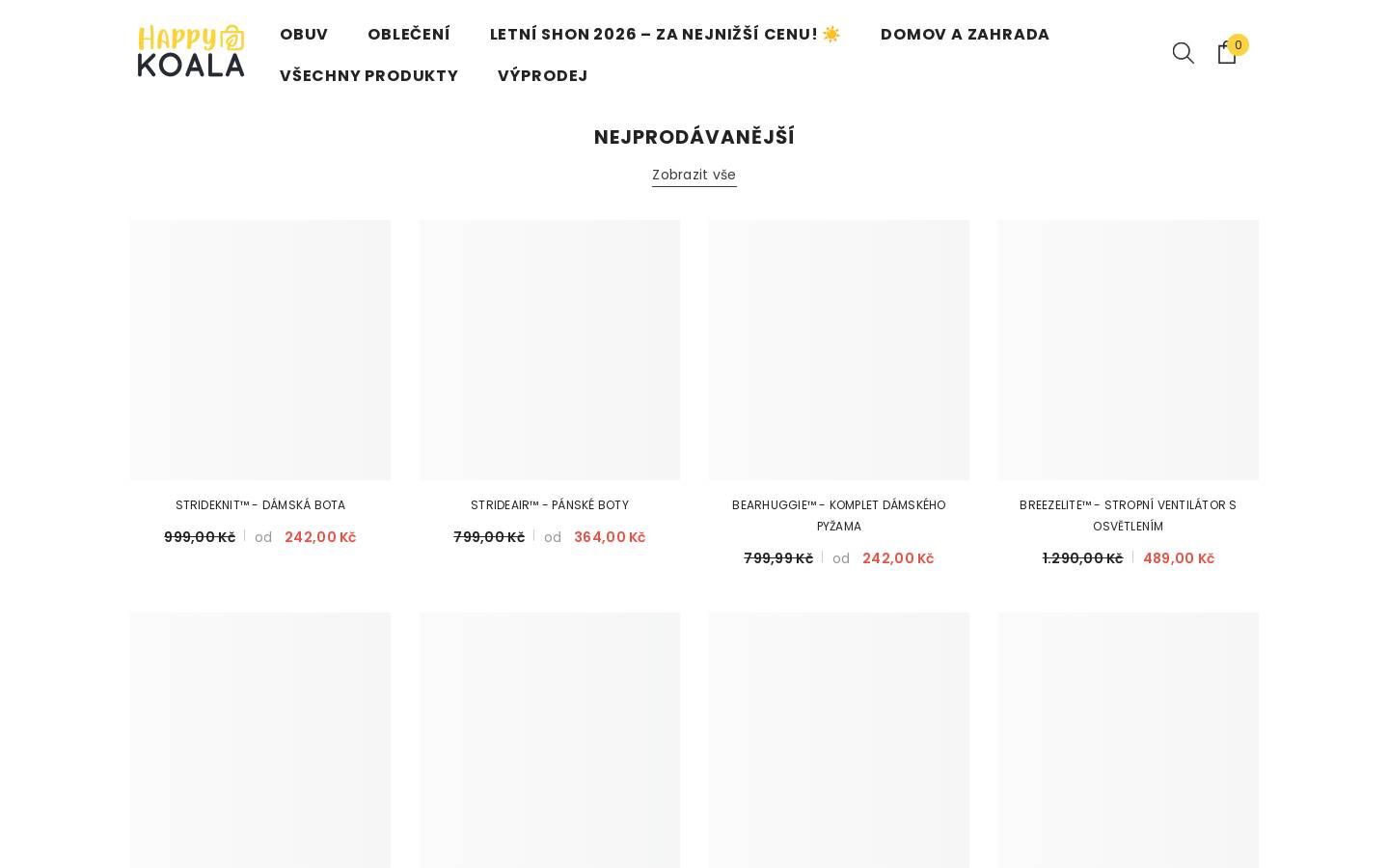 happykoala.cz homepage screenshot