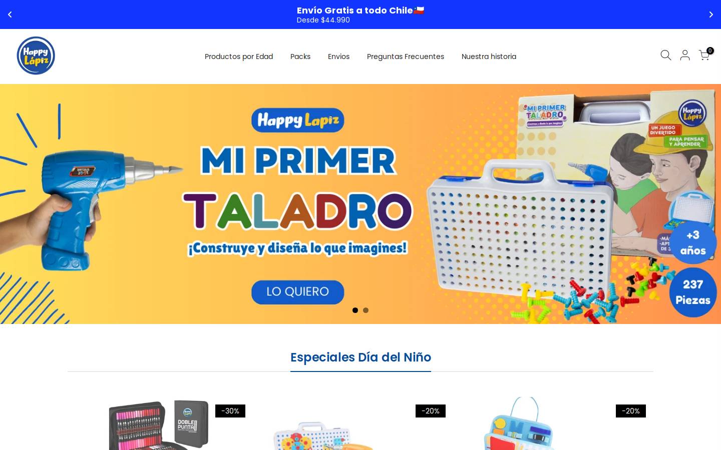 happylapiz.cl homepage screenshot