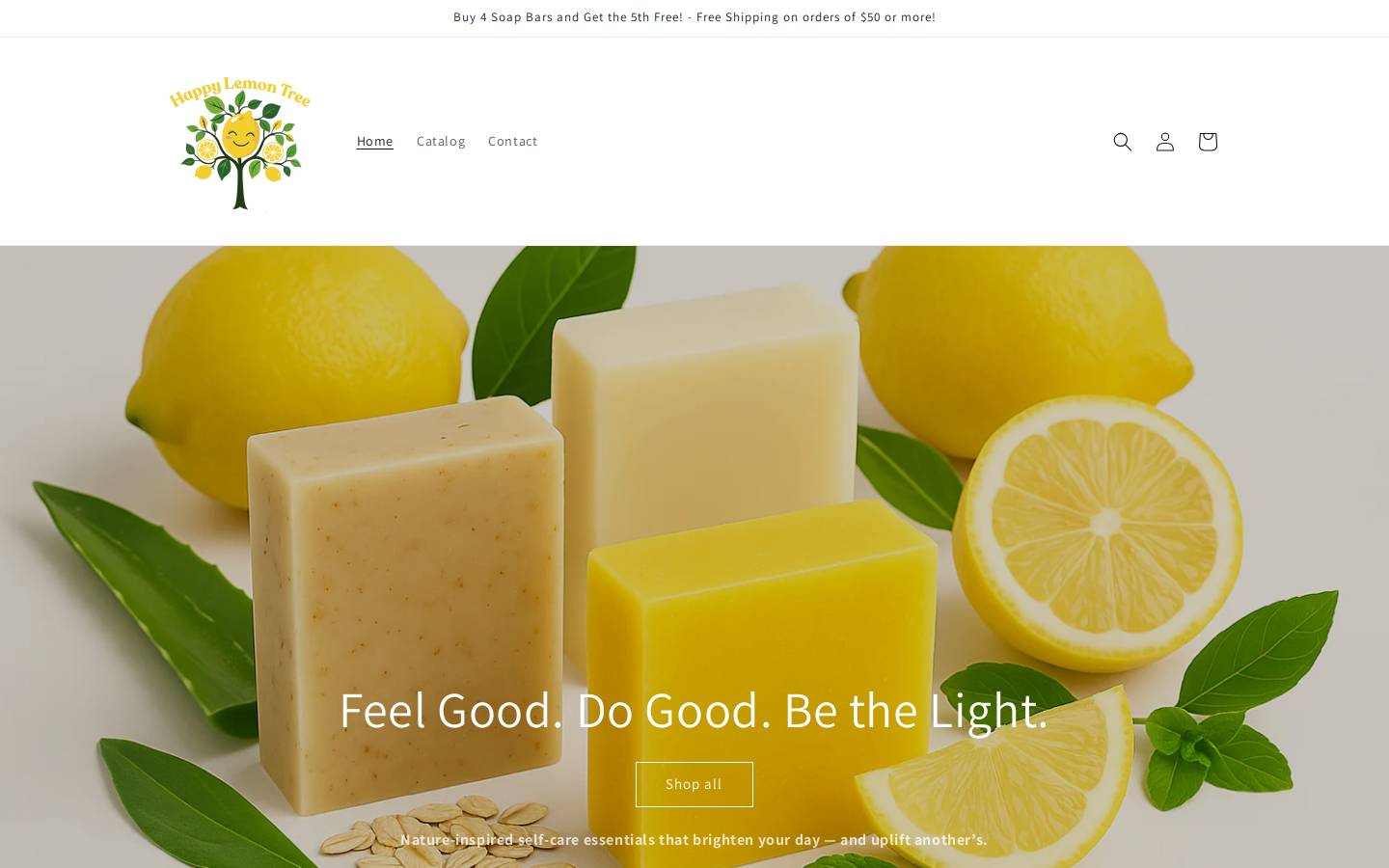 happylemontree.com homepage screenshot
