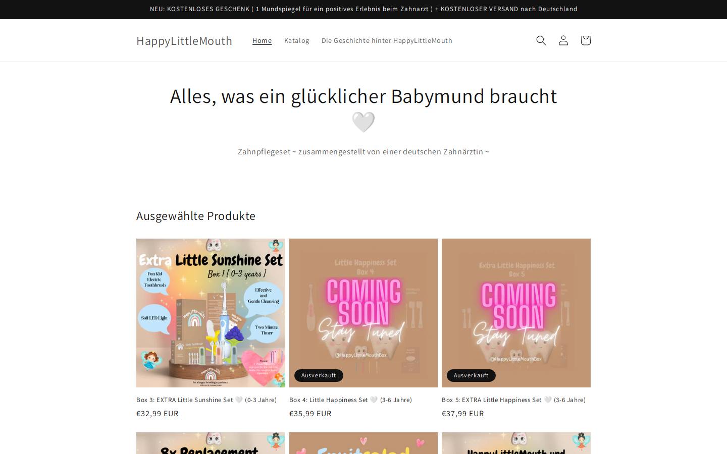 happylittlemouth.de homepage screenshot