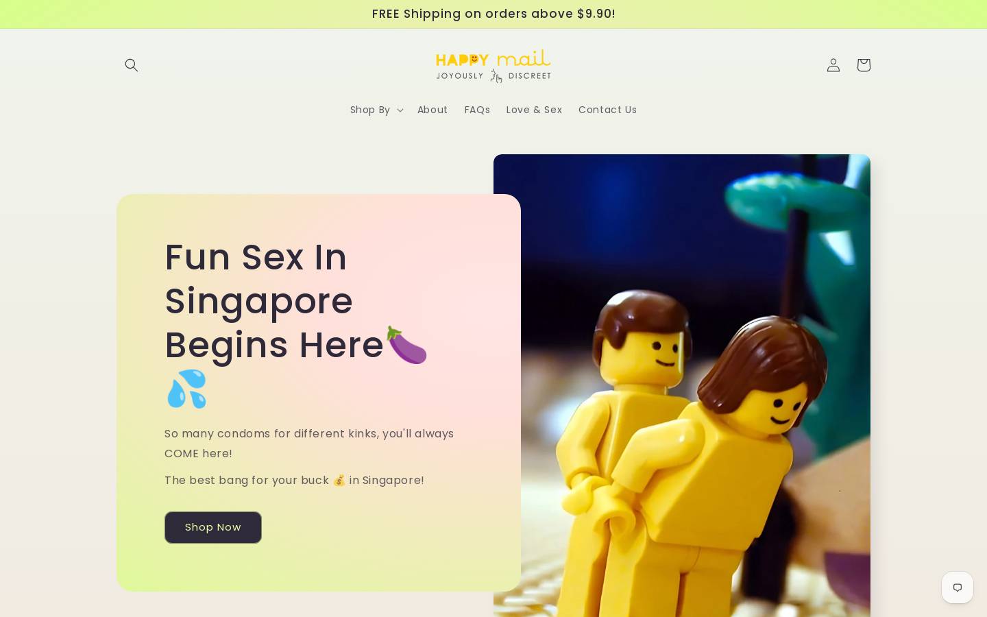 happymail.sg homepage screenshot