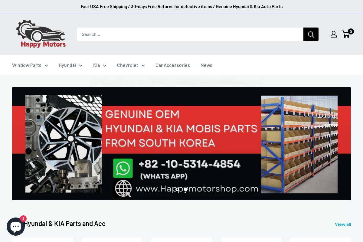 happymotorshop.com homepage screenshot