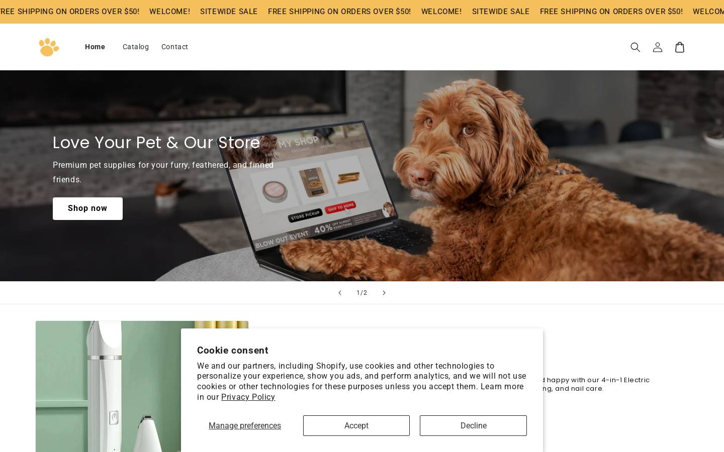 happypetsplace.shop homepage screenshot