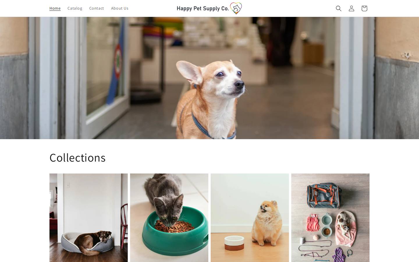 happypetsupplyco.com homepage screenshot