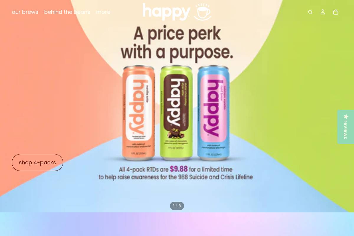 happyproducts.com homepage screenshot