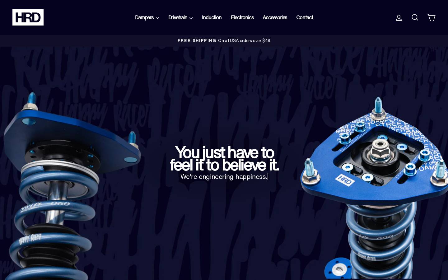 happyracer.com homepage screenshot