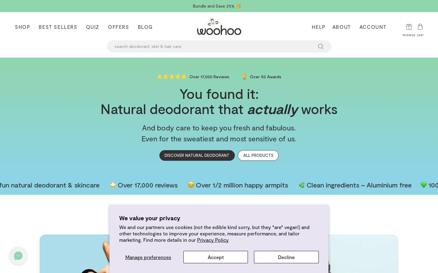 happyskincare.co homepage screenshot