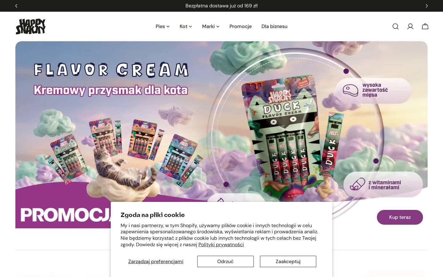 happysnacky.pl homepage screenshot