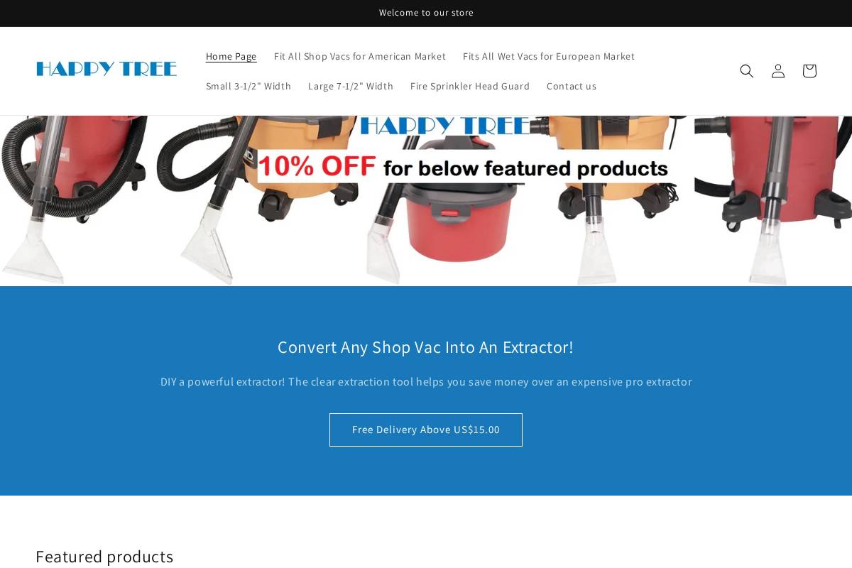 happytreeclean.com homepage screenshot