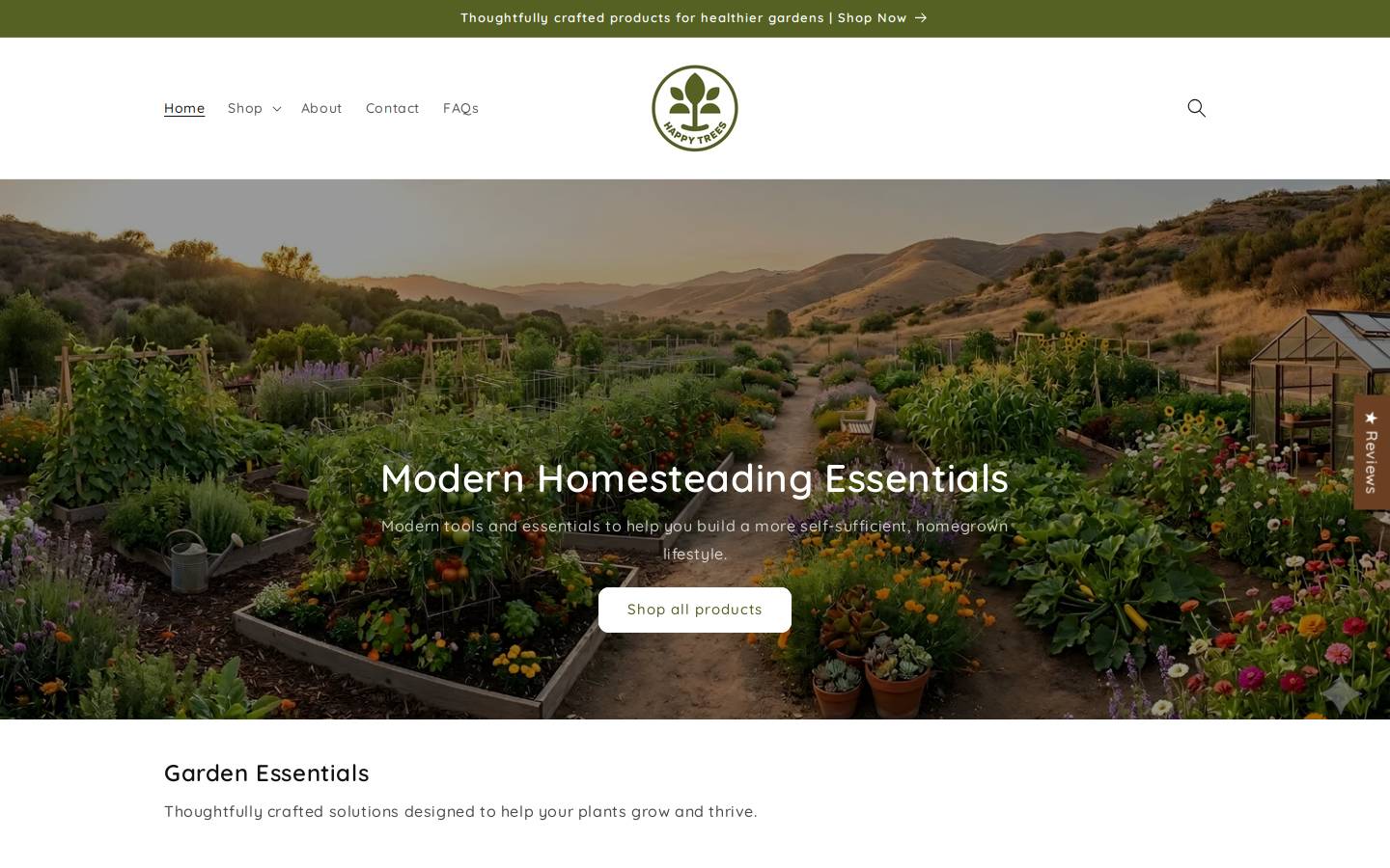 happytreesusa.com homepage screenshot