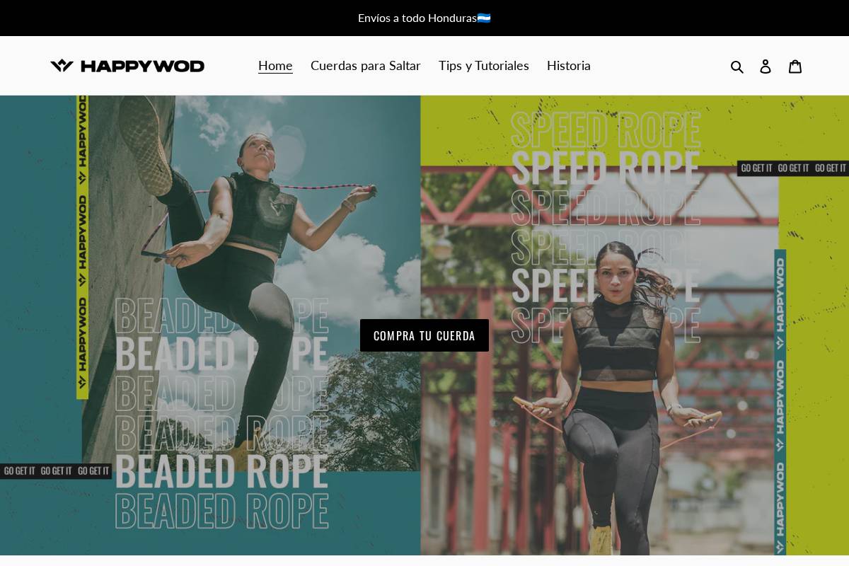 happywod.com homepage screenshot