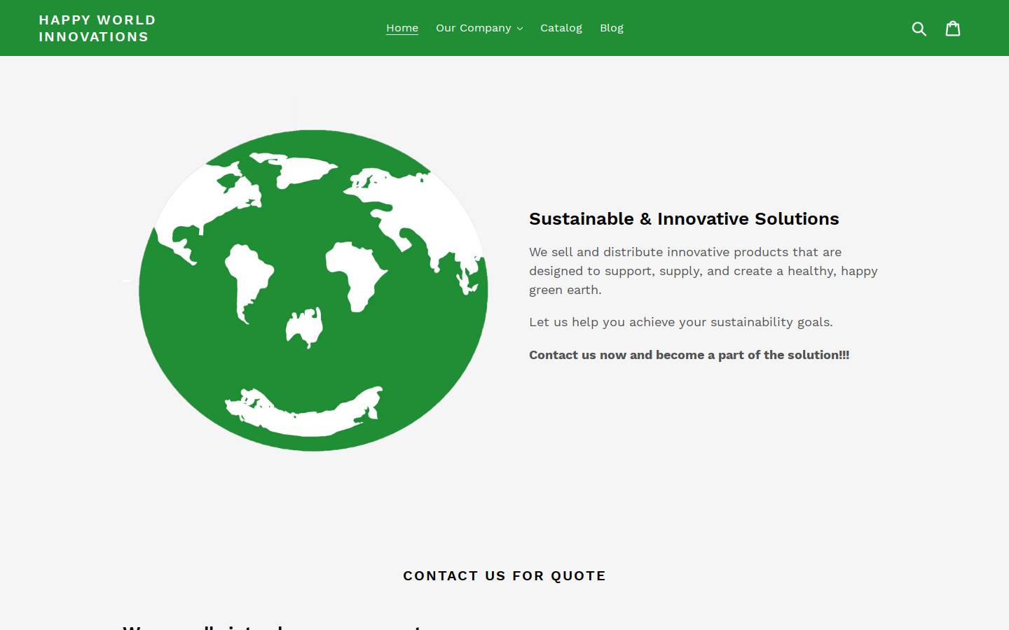 happyworldinnovations.com homepage screenshot