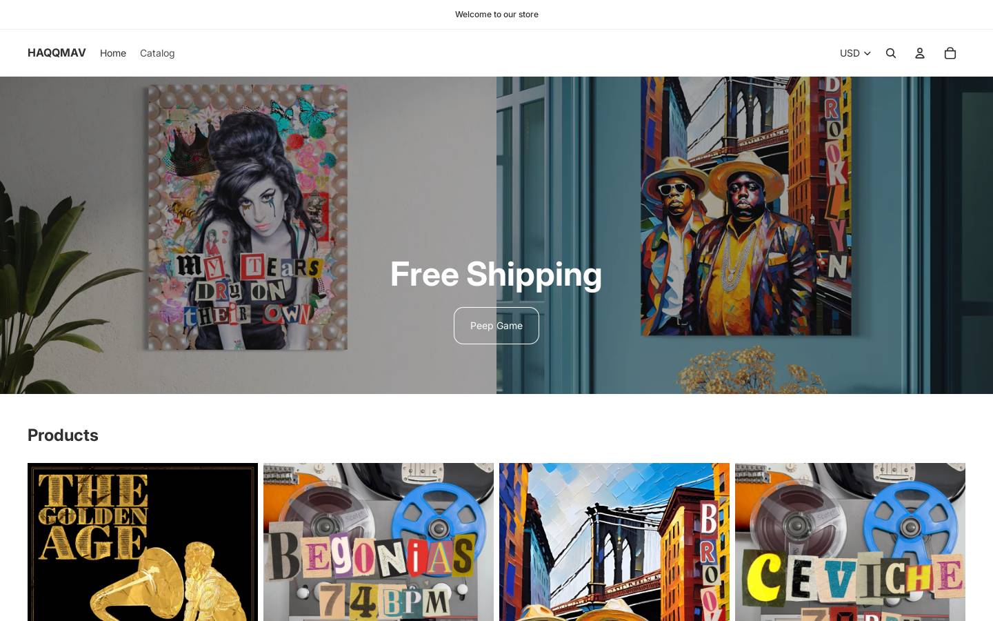 haqqmade.com homepage screenshot