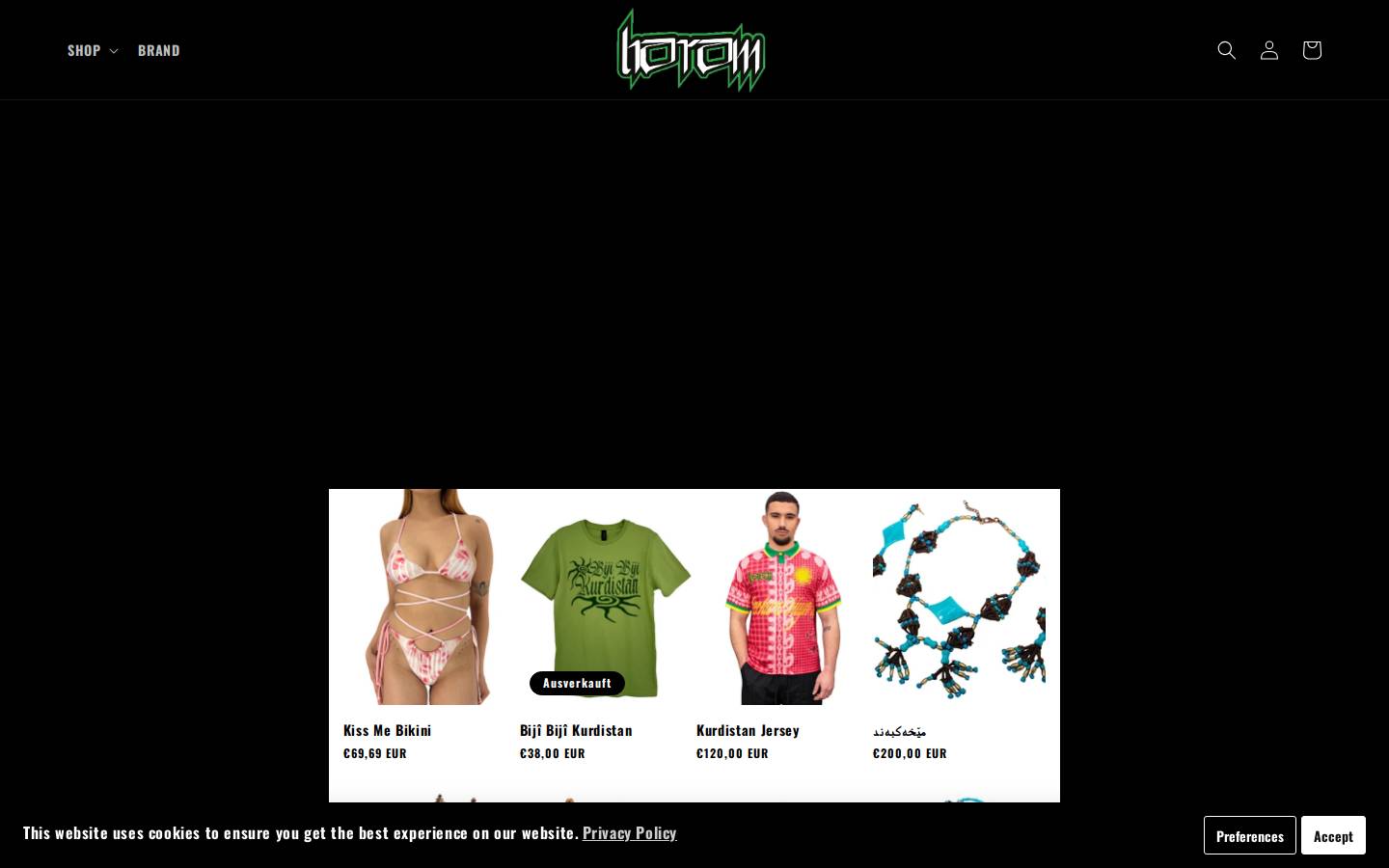 haram.store homepage screenshot