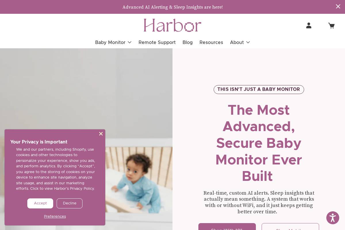 Harbor homepage screenshot