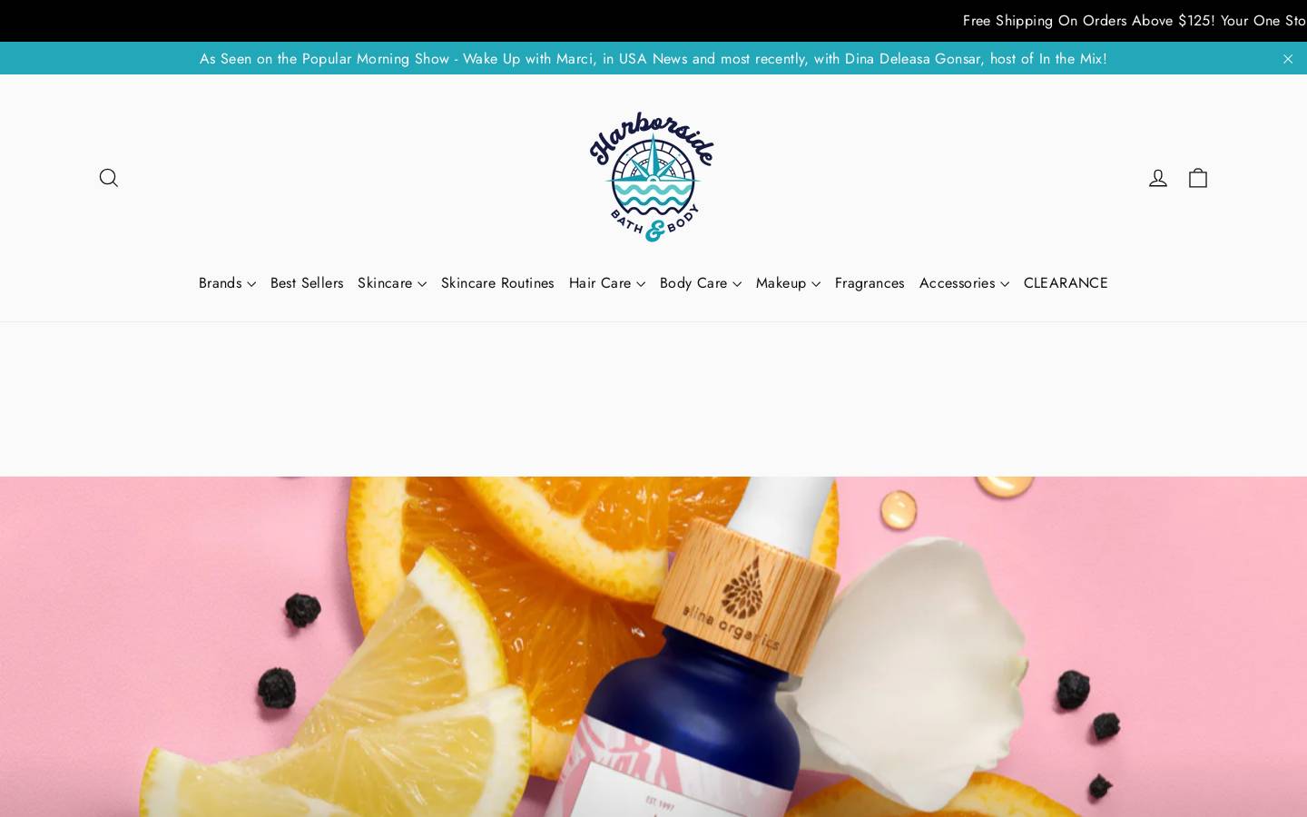 harborsidebathandbody.com homepage screenshot