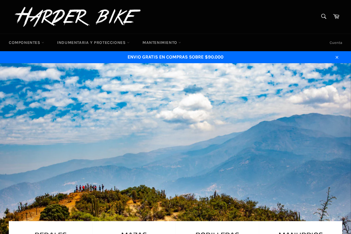 harderbike.cl homepage screenshot