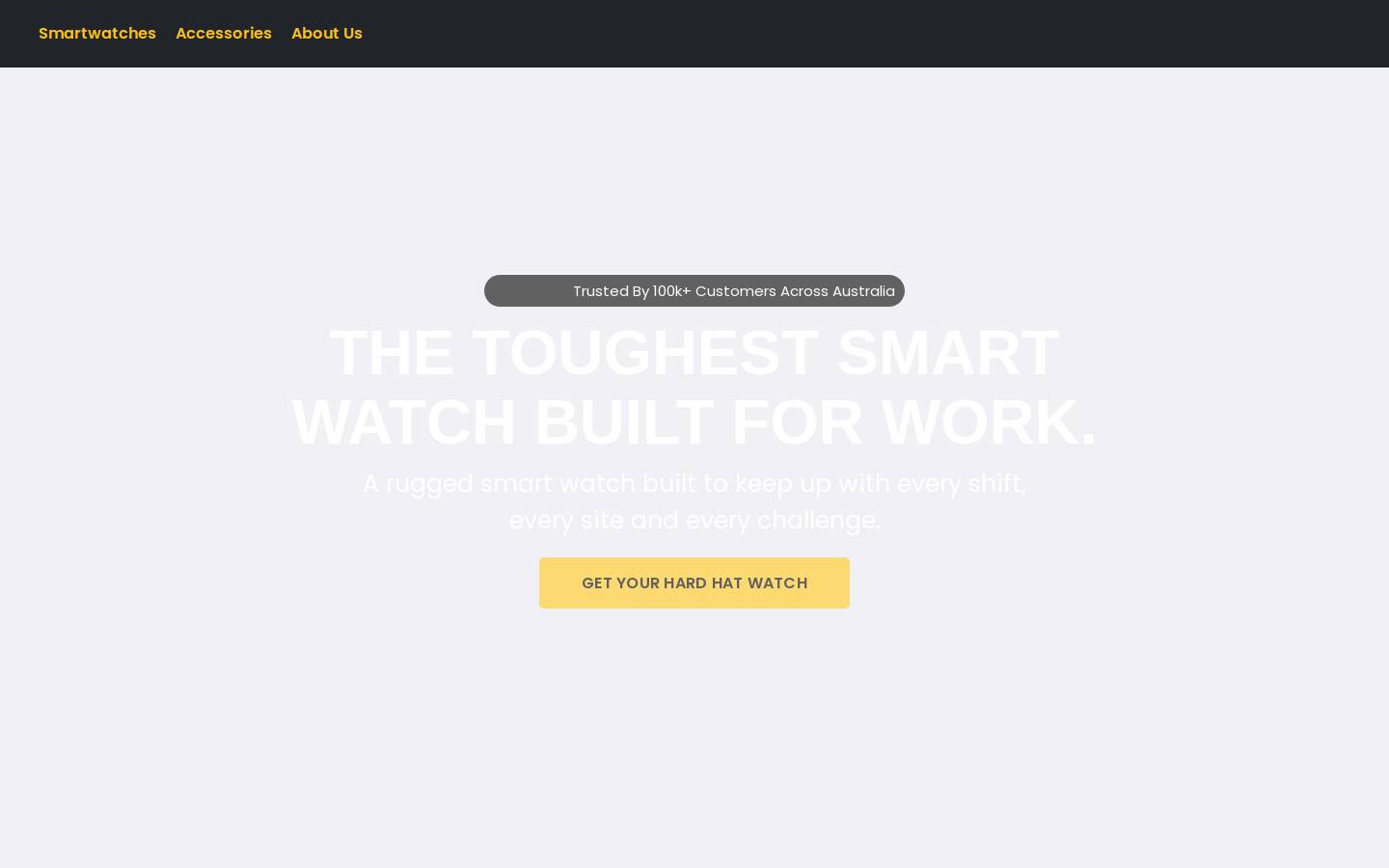 Hardhatwatches homepage screenshot