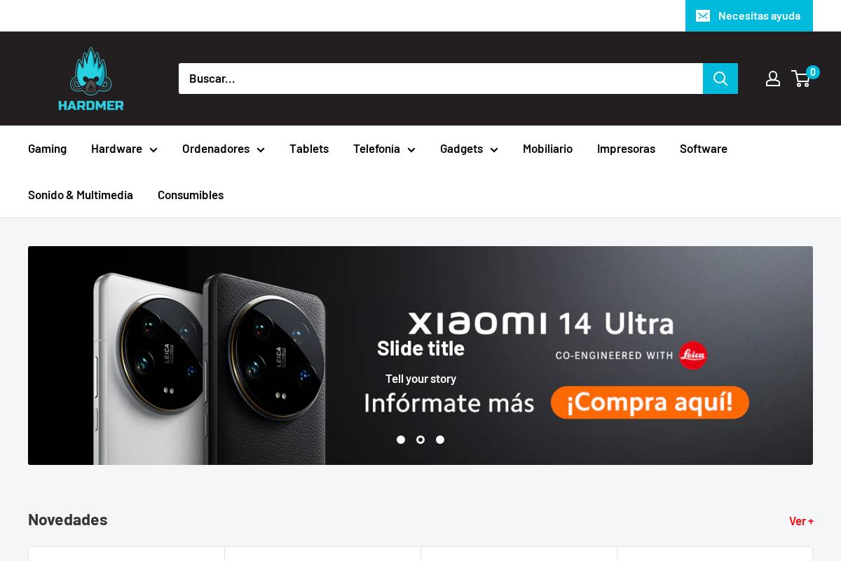 hardmer.com homepage screenshot