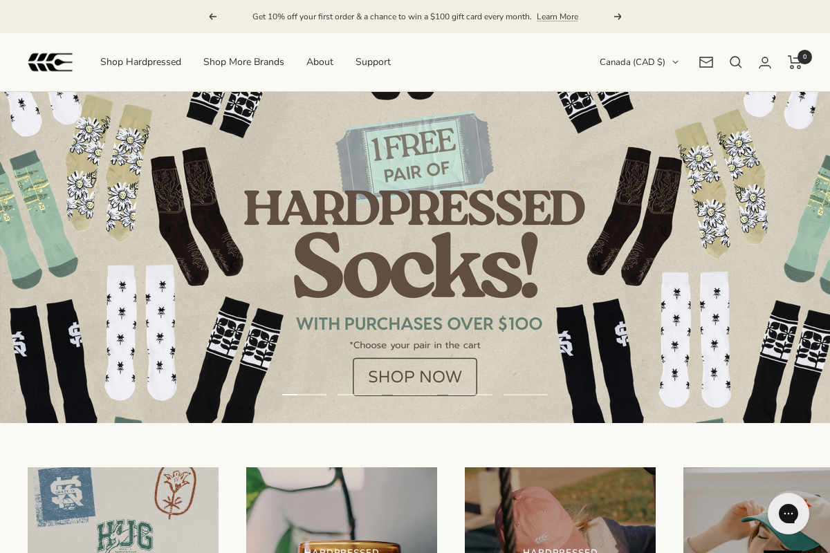 hardpressed.ca homepage screenshot