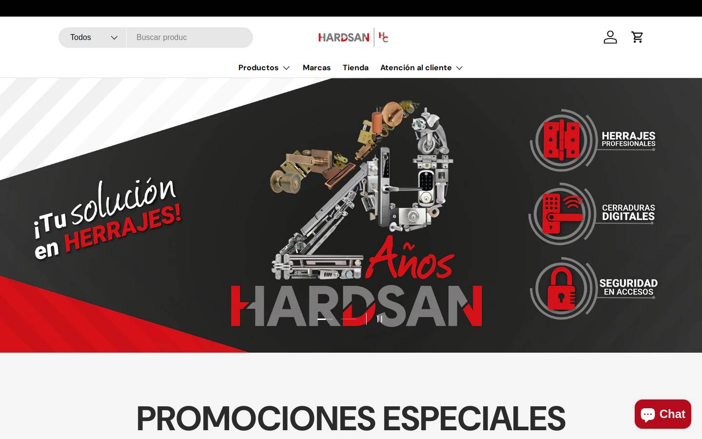 hardsan.mx homepage screenshot