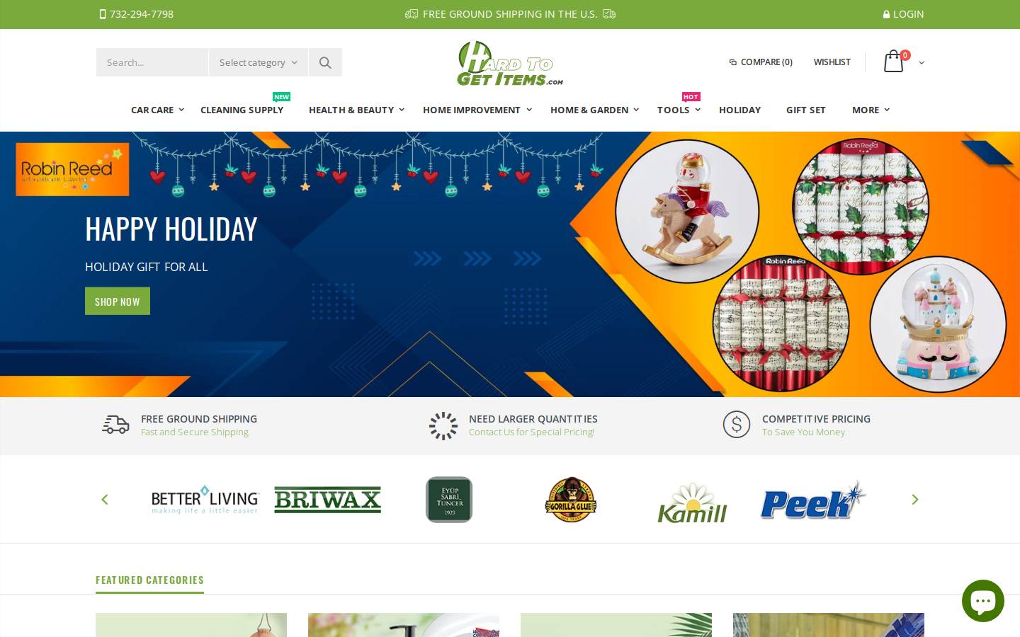 hardtogetitems.com homepage screenshot