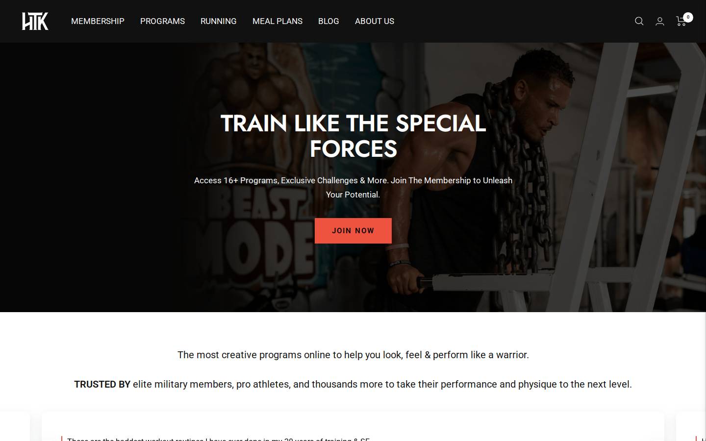 hardtokillfitness.com homepage screenshot