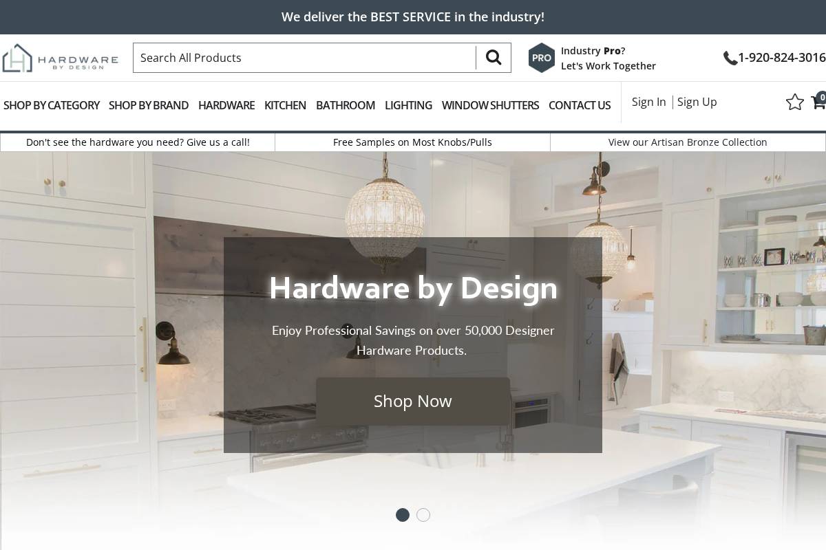 hardwarebydesign.com homepage screenshot