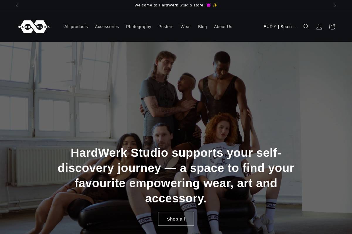 hardwerk.studio homepage screenshot