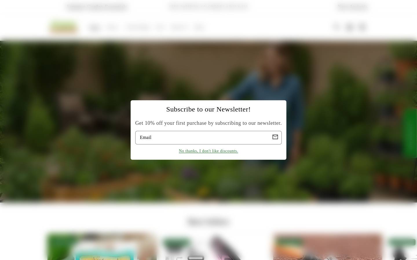 hardygarden.com homepage screenshot