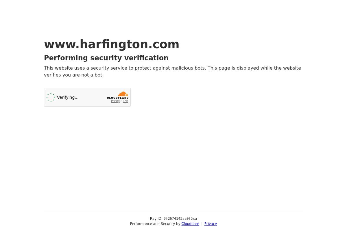 Harfington homepage screenshot