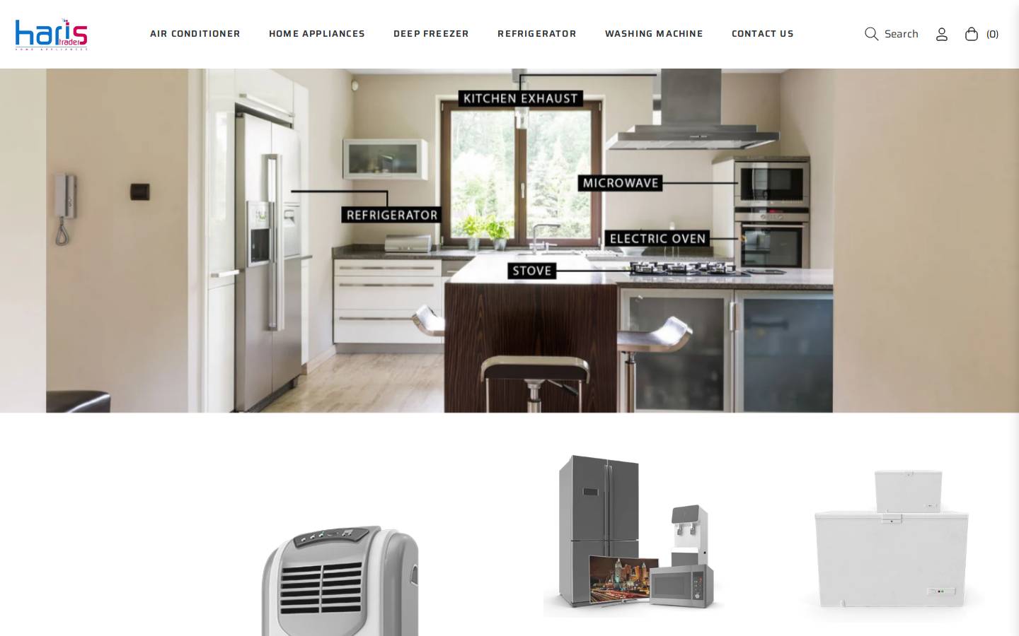 haris-traders.com homepage screenshot
