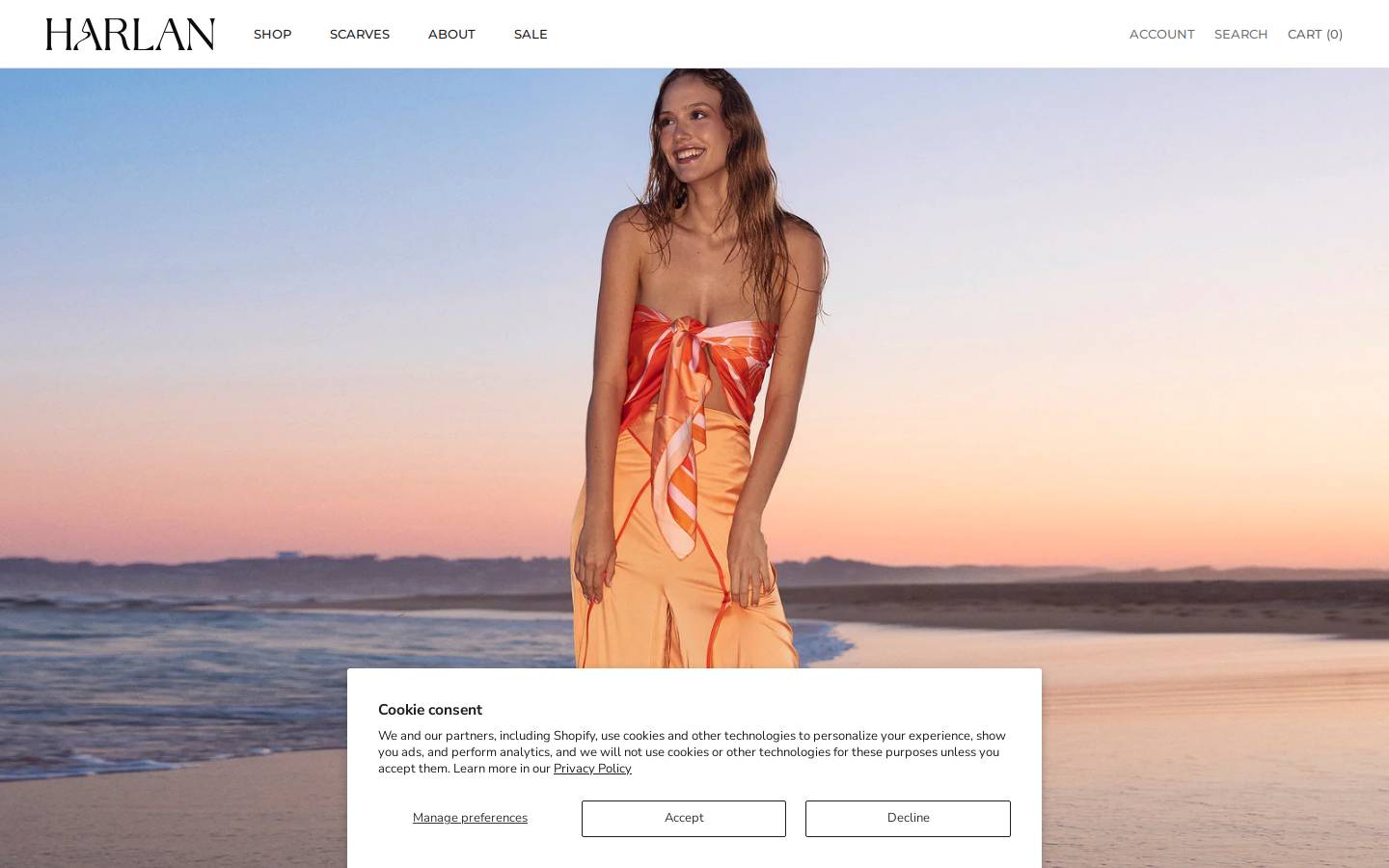 harlancollective.com.au homepage screenshot