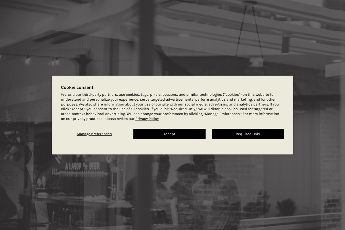 harlandbeer.com homepage screenshot