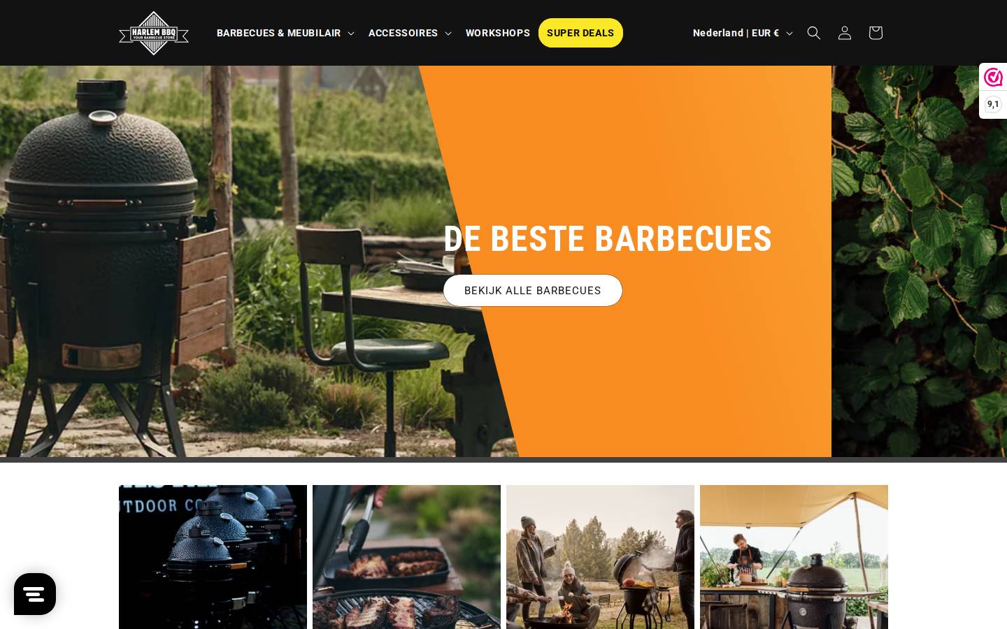 harlembbq.nl homepage screenshot