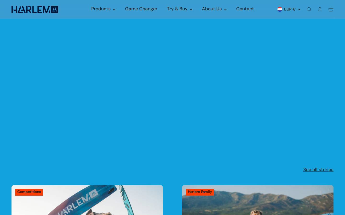 Harlemkitesurfing homepage screenshot
