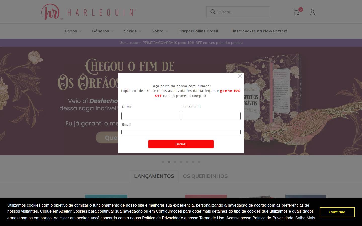 harlequin.com homepage screenshot