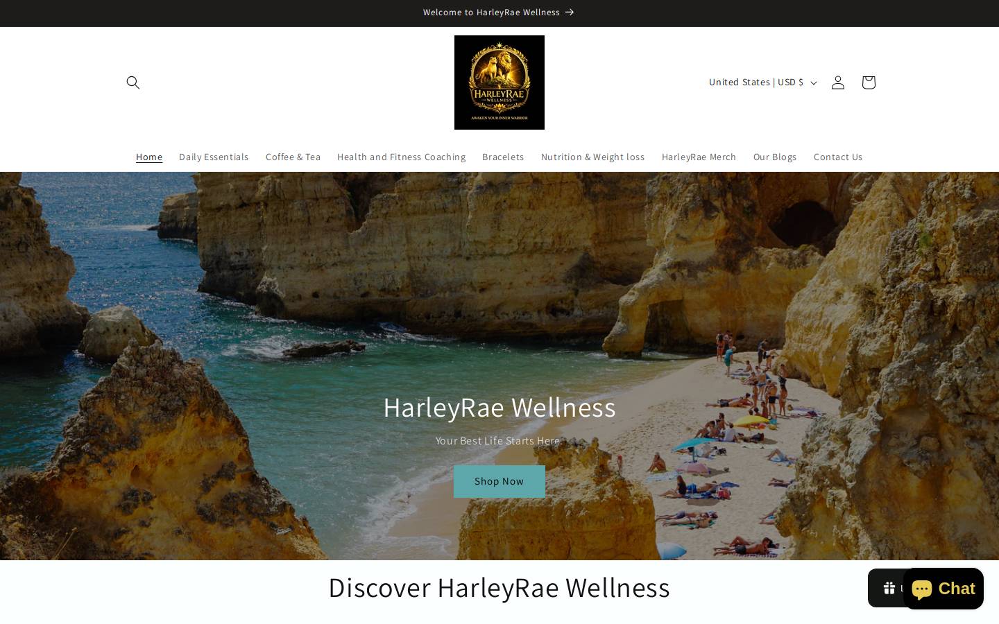 harleyraewellness.com homepage screenshot