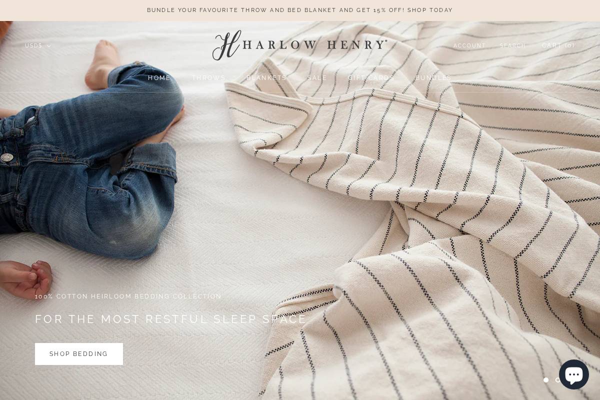 Harlowhenry homepage screenshot