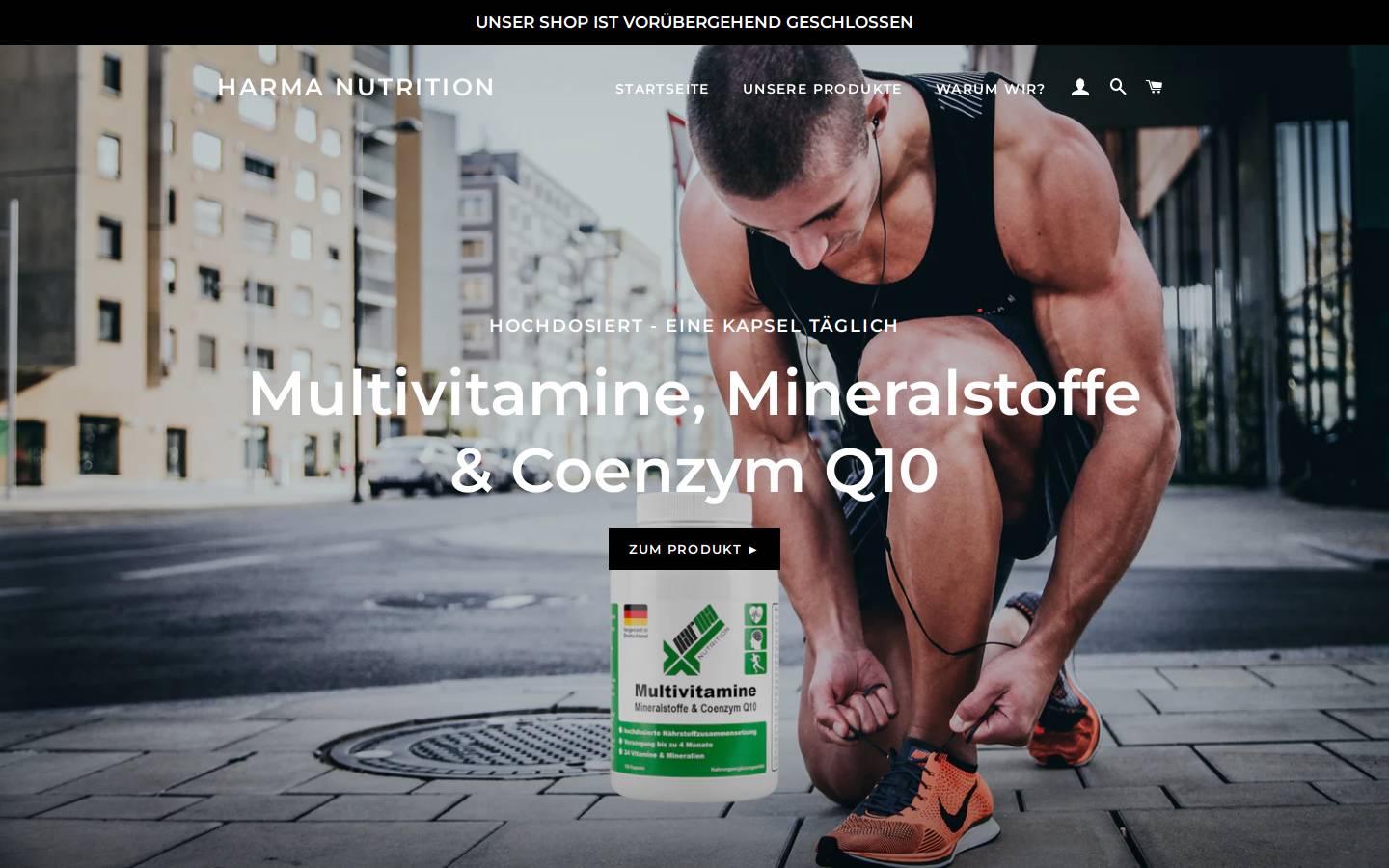 harma-nutrition.de homepage screenshot