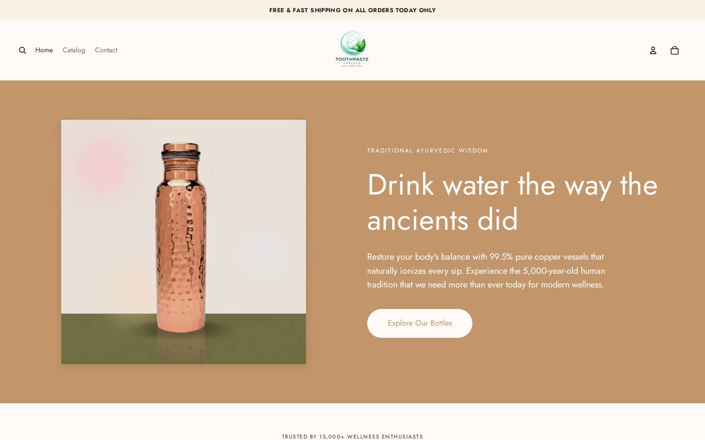 harmonichydration.com homepage screenshot