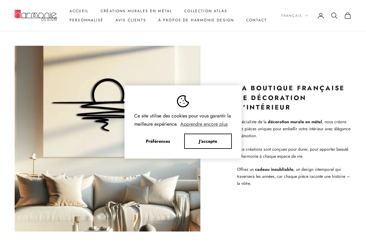 Harmonie Design homepage screenshot