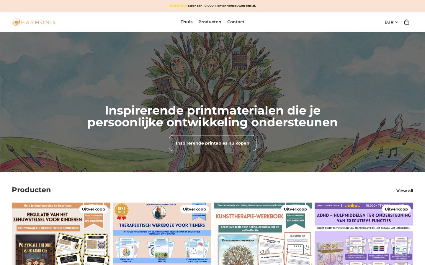 harmonis.nl homepage screenshot