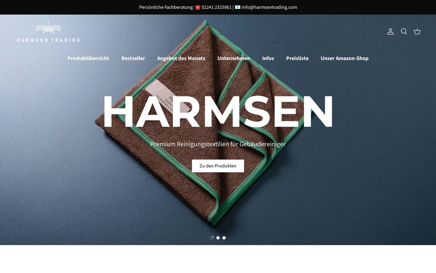 harmsentrading.com homepage screenshot