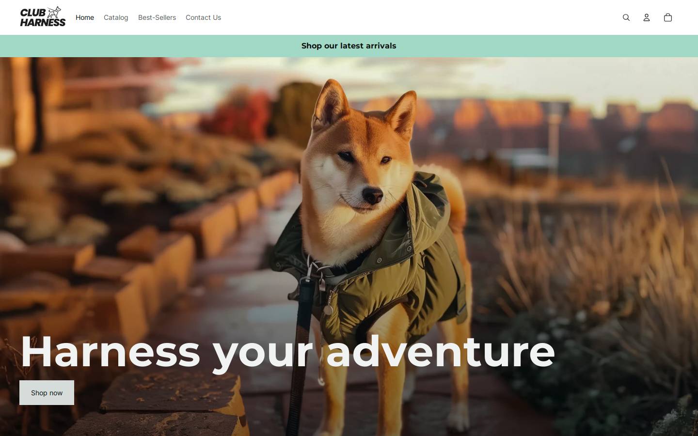 harnessdogs.com homepage screenshot