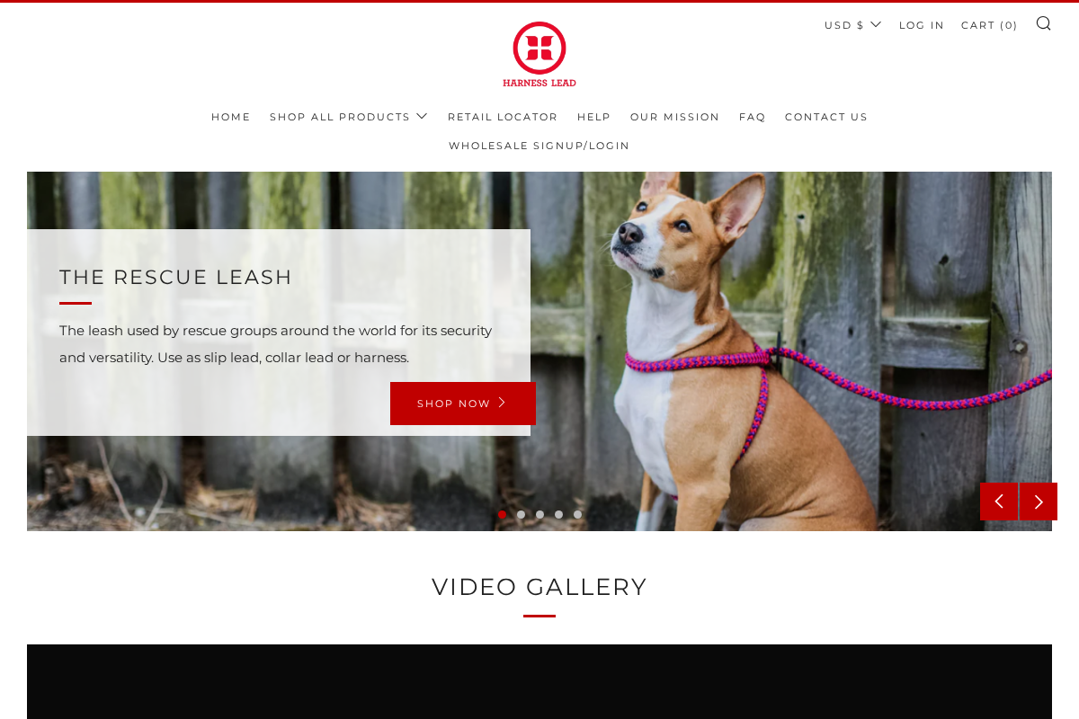 Harness Lead homepage screenshot
